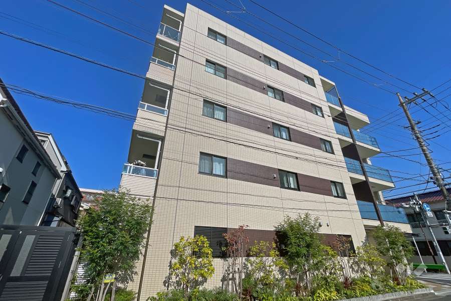 エクセレントシティ下丸子の外観（南西側から）