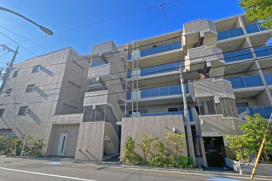エクセレントシティ下丸子の外観（南西側から）