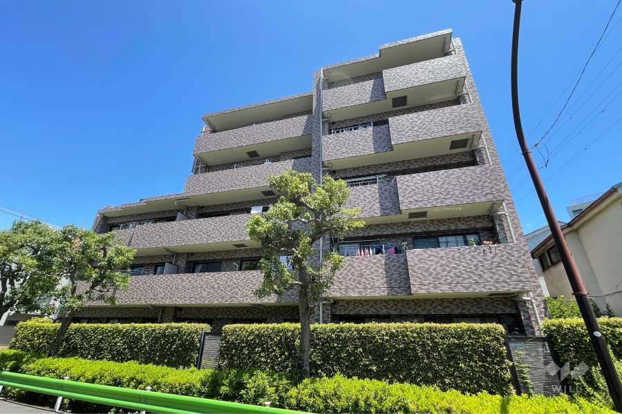 クレッセント下丸子２の外観（北西側から）