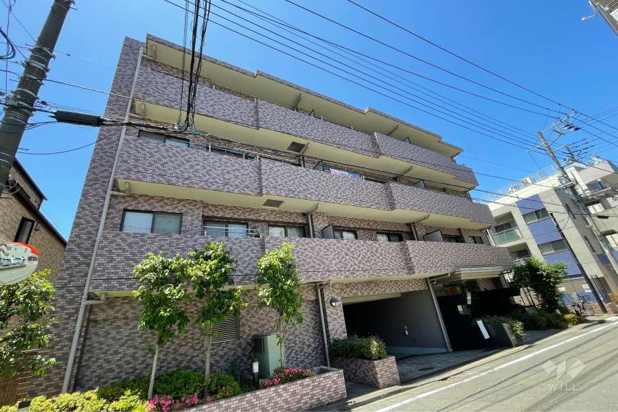 クレッセント下丸子２の外観（南東側から）