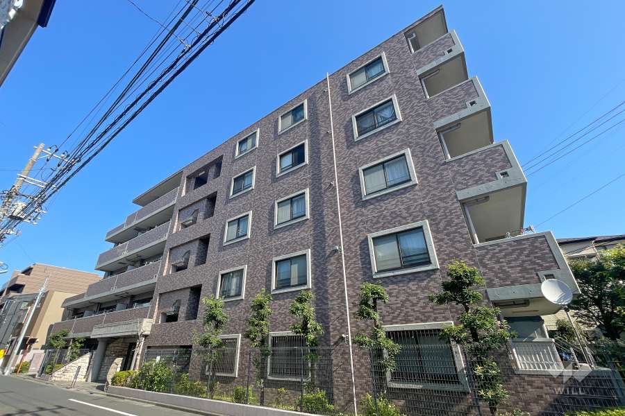 クレッセント下丸子３の外観（南西側から）