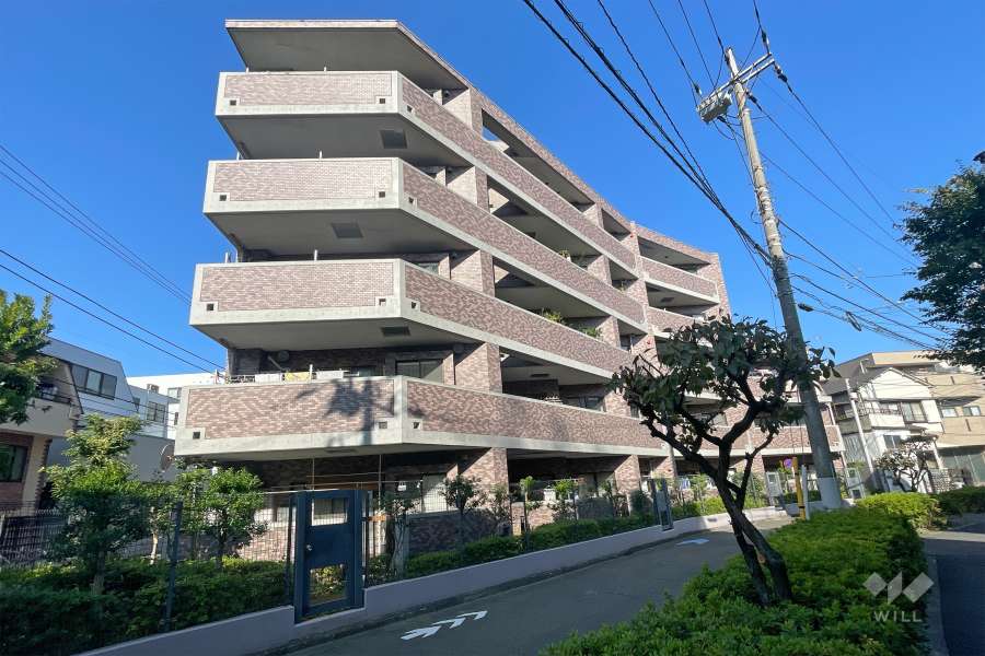 クレッセント下丸子３の外観（南側から）