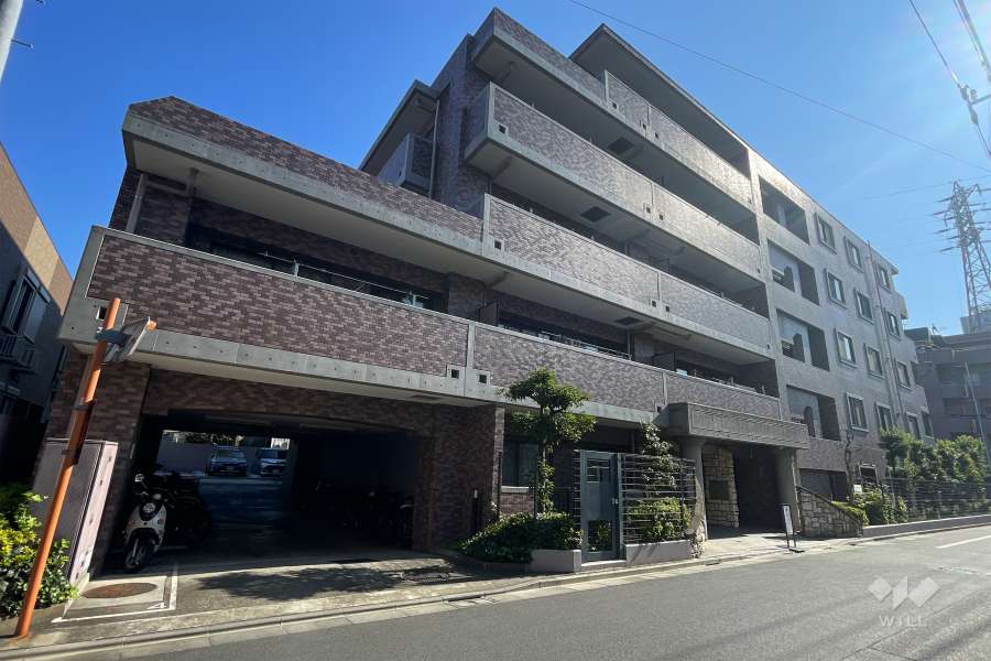 クレッセント下丸子３の外観（北西側から）