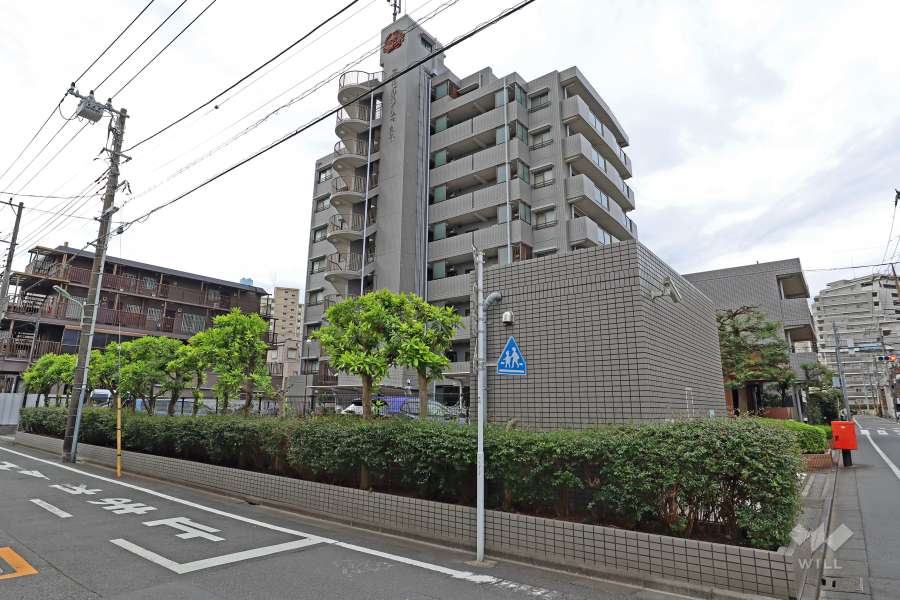 エンゼルハイム下丸子の外観（北東側から）