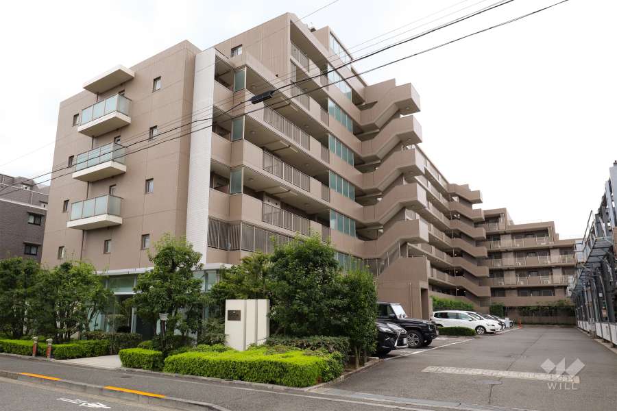 サーパスシティ下丸子の外観（北側から）