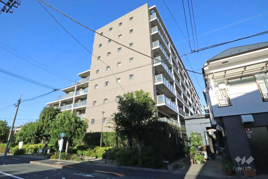 サーパスシティ下丸子の外観（南側から）