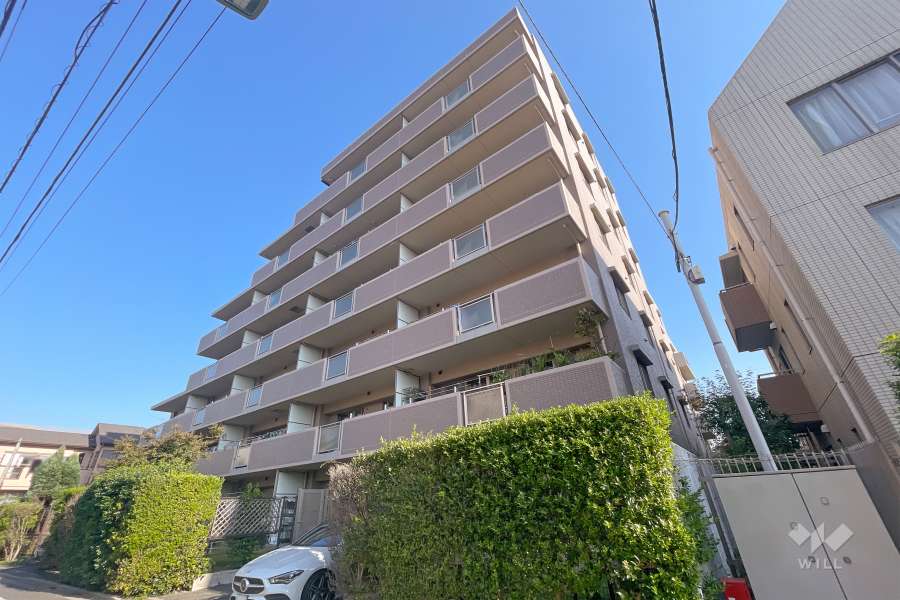 クレッセント下丸子４の外観（南側から）