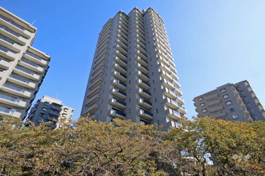 パークハウス多摩川南参番館の外観（西側から）