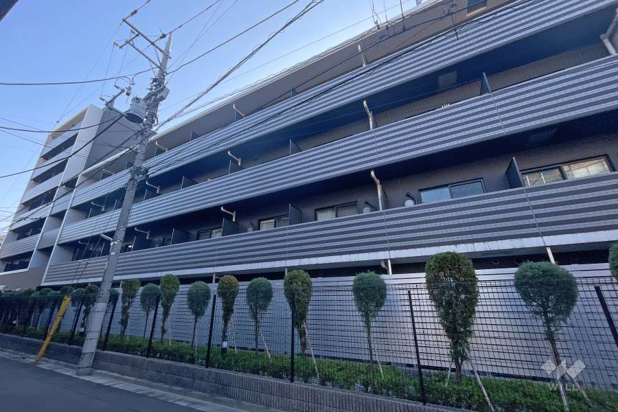 シーフォルム下丸子アジールコートの外観（西側から）