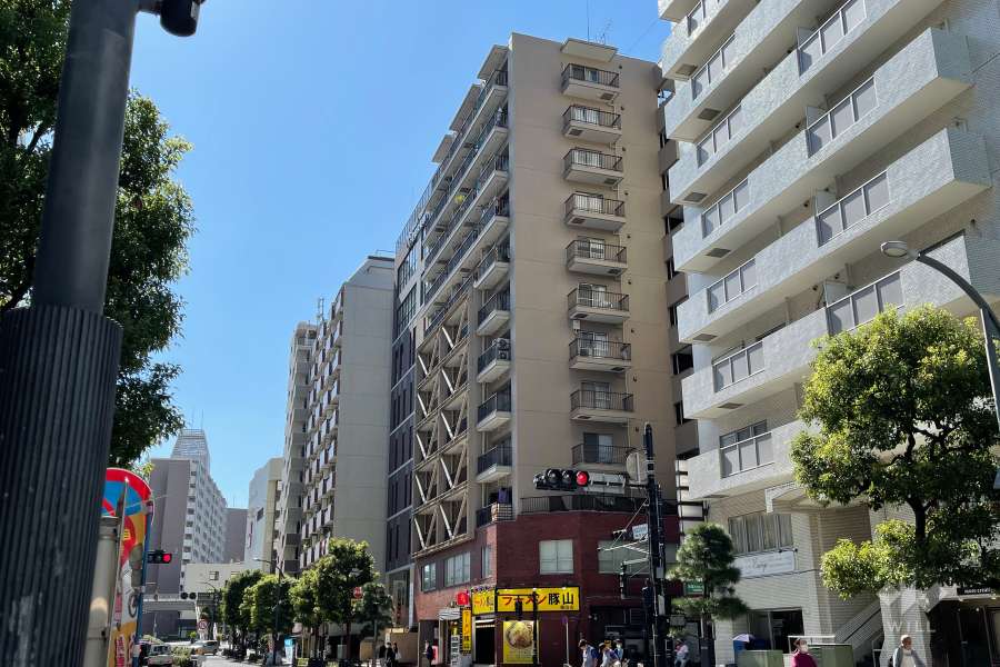 ドミール蒲田の外観（北東側から）