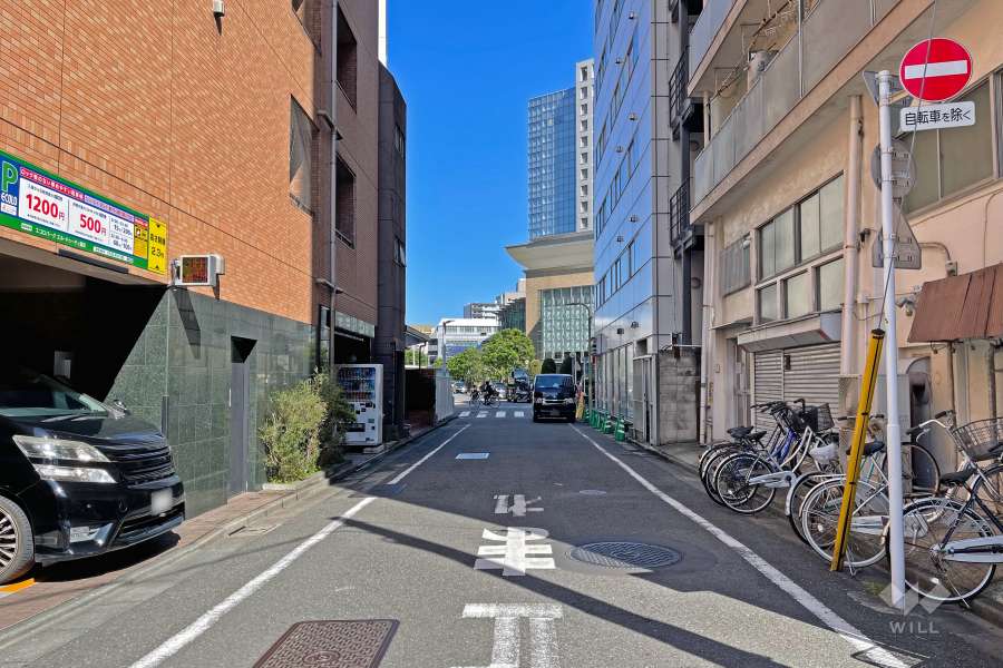 敷地の東側道路（南側から）