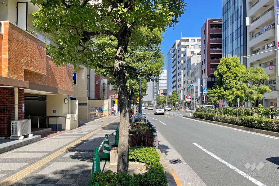 敷地東側の前面道路　