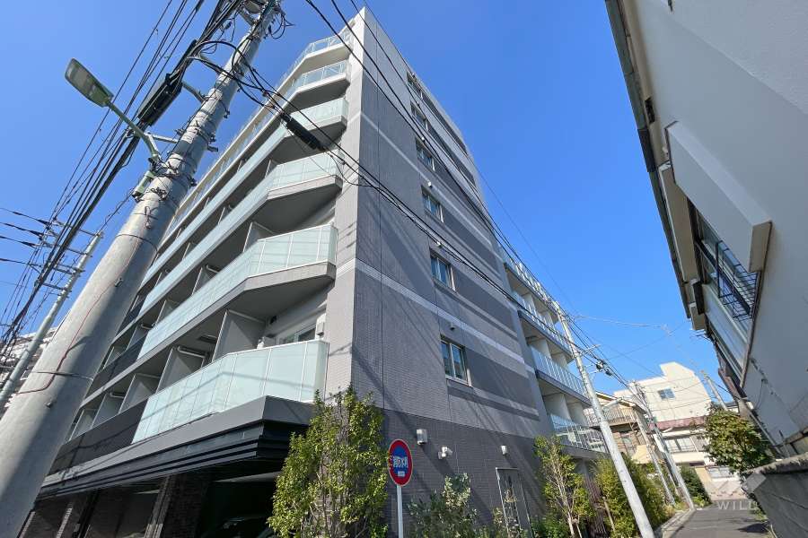 パークリュクス蒲田１丁目の外観（南東側から）