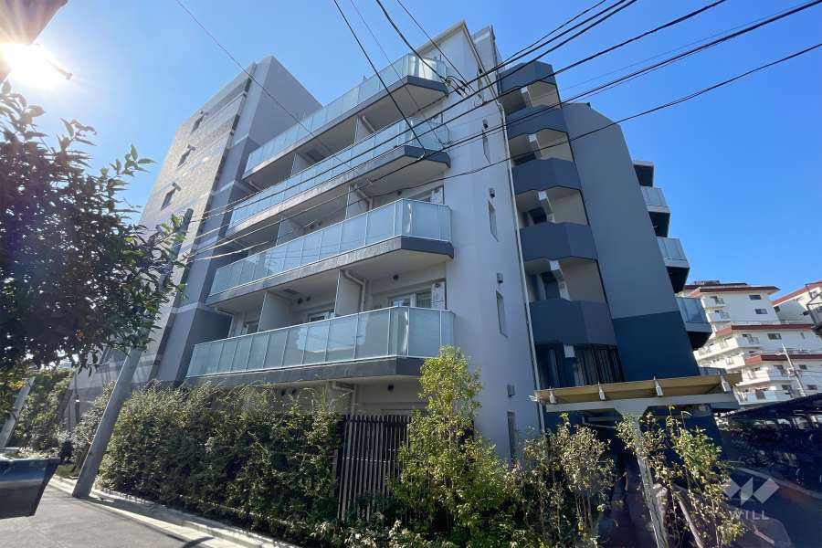 パークリュクス蒲田１丁目の外観（北東側から）