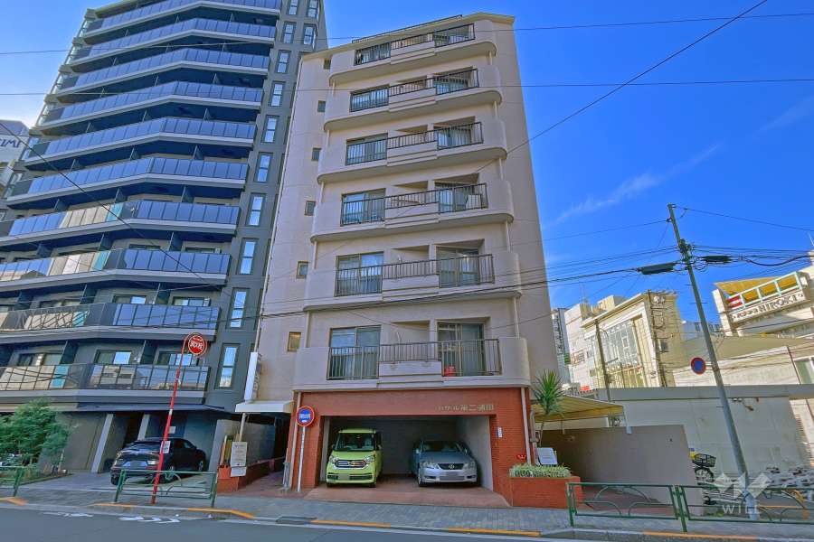 セザール第2蒲田の外観（北西側から）