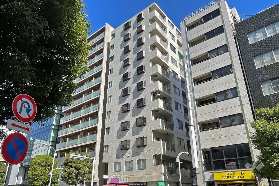 蒲田ハイツの外観（南西側から）