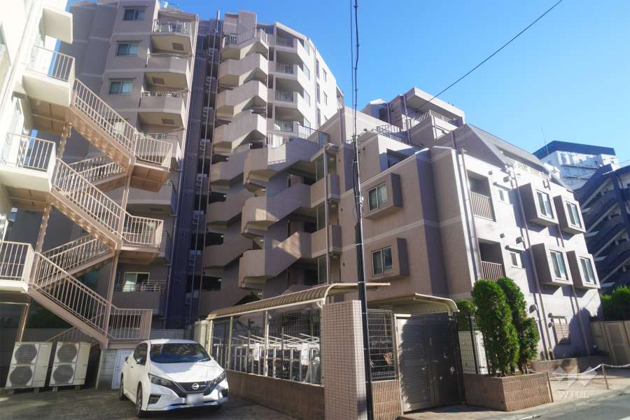 エクセルダイア蒲田５の外観（北西側から）　