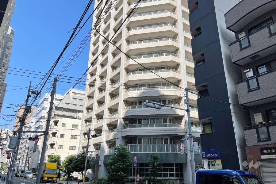 パークタワー東京フロントの外観（南側から）