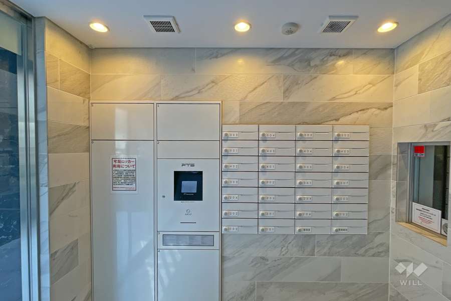 共用ポストと宅配ボックス