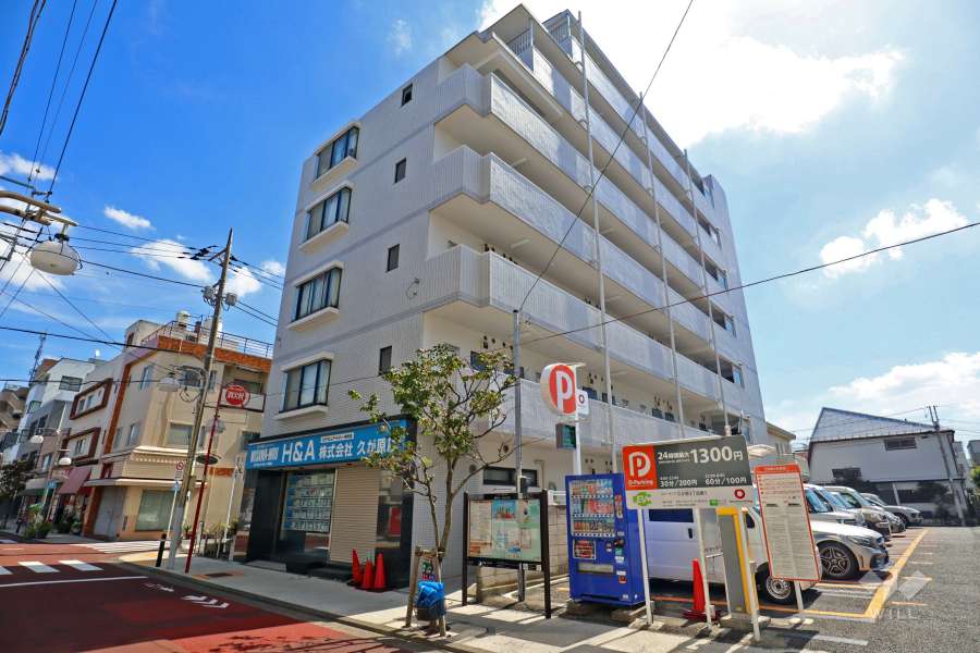 ライオンズマンション久が原第5の外観（北西側から）