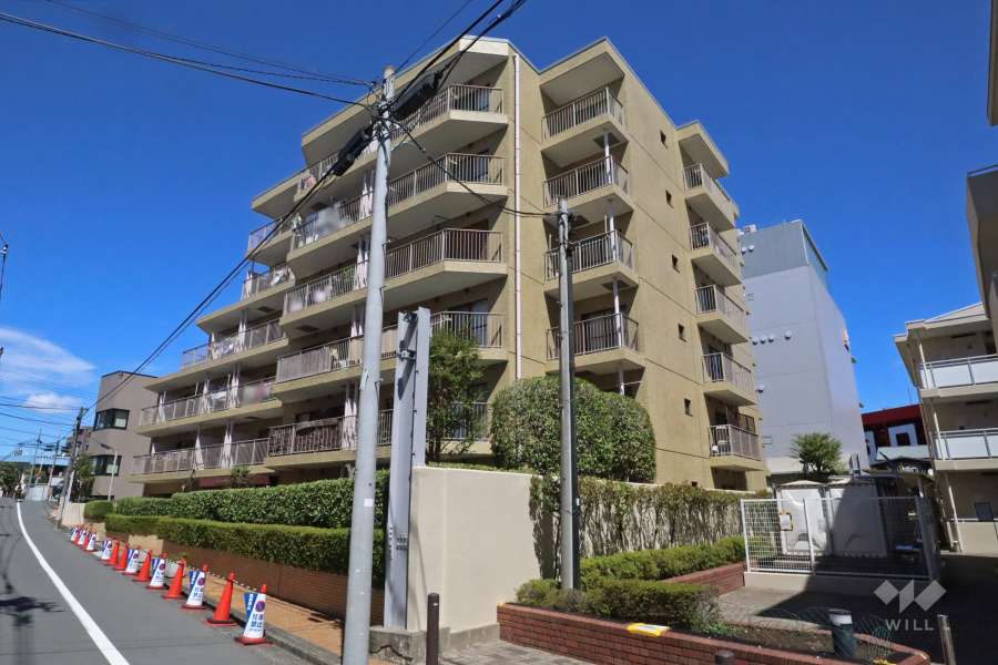 ライオンズマンション久が原の外観（南西側から）