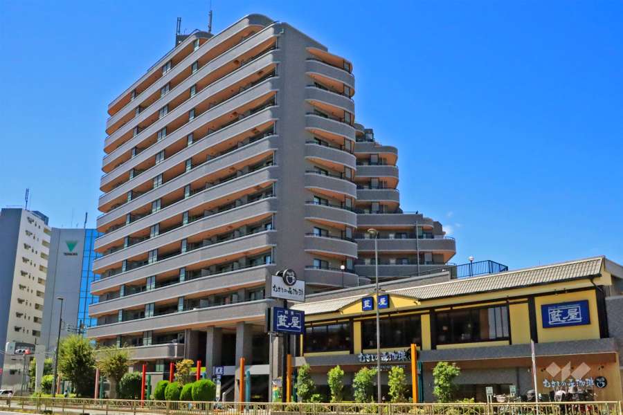 ライオンズプラザ久が原の外観(東側から)