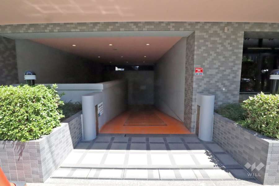 屋内に設けられた駐輪場