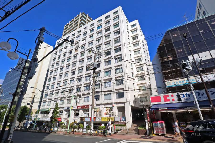 山王アーバンライフの外観(南西側から)