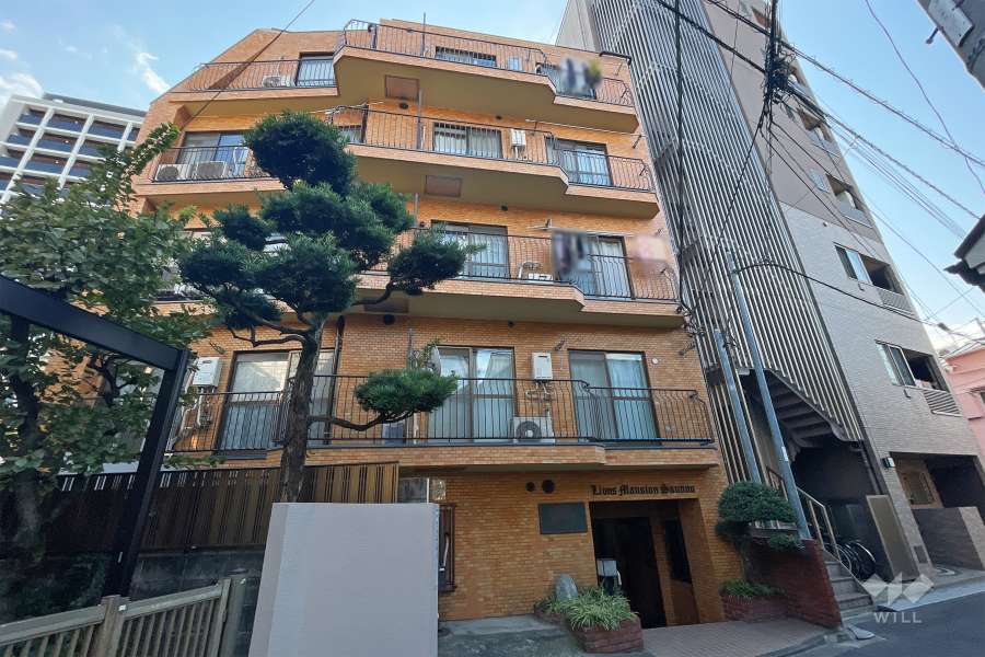 ライオンズマンション山王の外観（西側から）