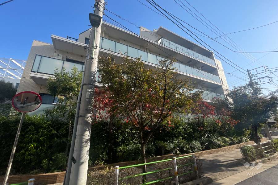 デュオヴェール大森山王の外観（南西側から）