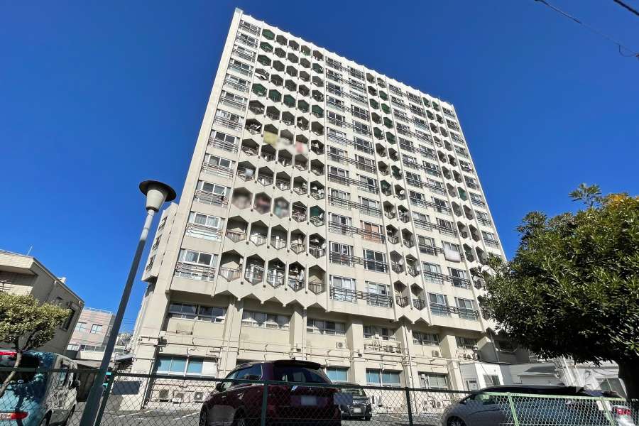 山王スカイマンションの外観（南側から）