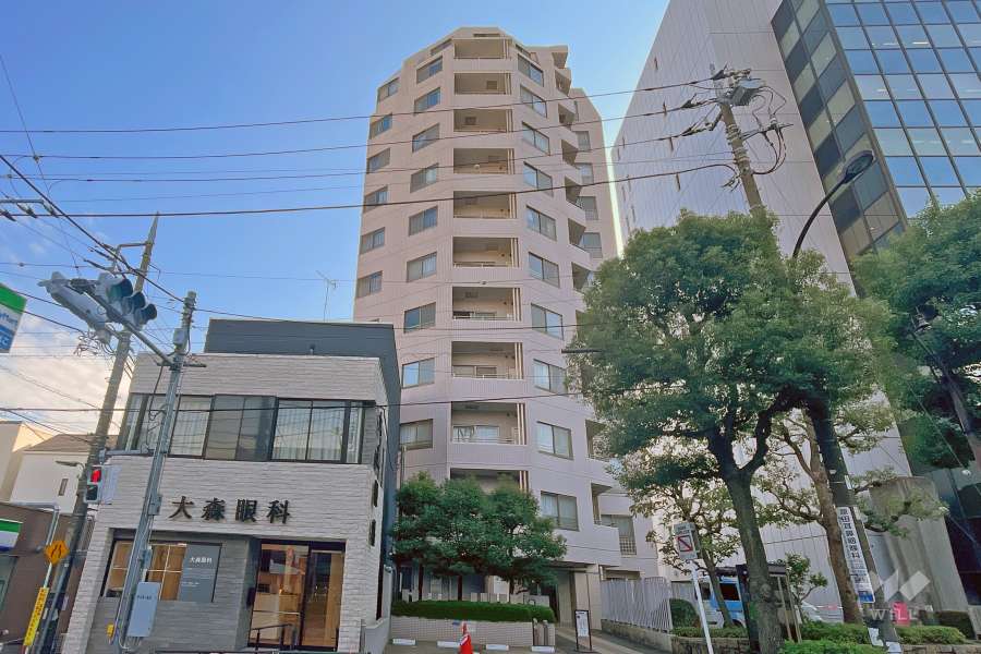 イトーピア大森山王アルヴェの外観（北西側から）