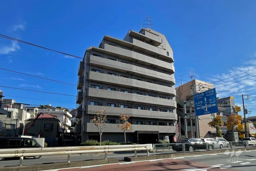 ルーブル大森山王の外観（北西側から）