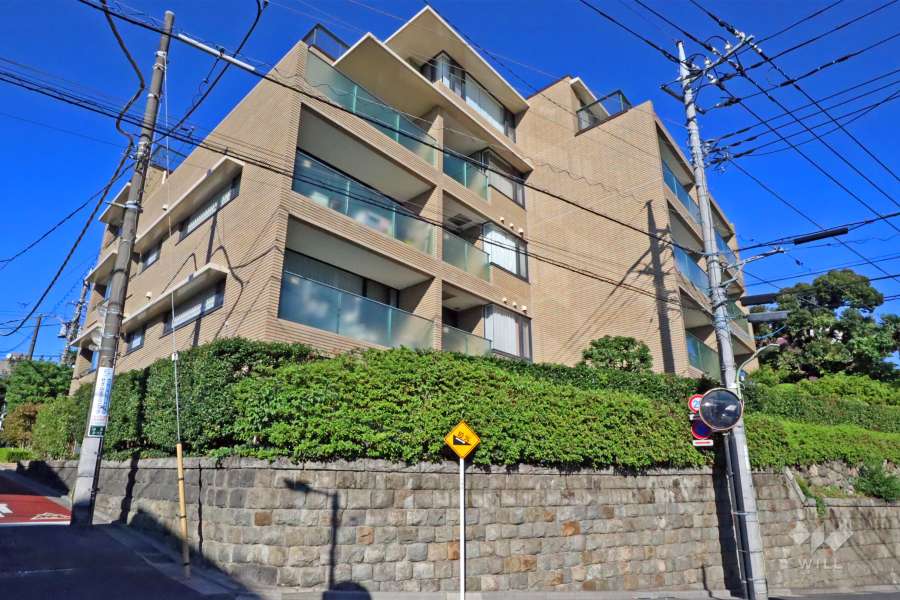 グランツオーベル大森山王の外観（南西側から）