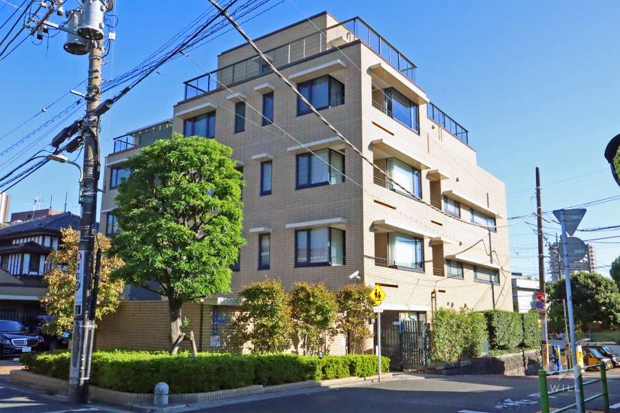 グランツオーベル大森山王の外観（北西側から）