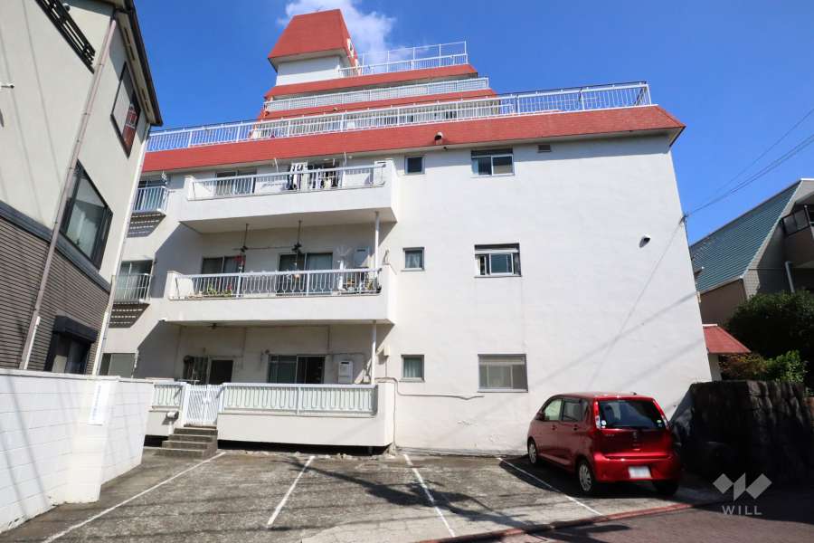 メゾンド山王の外観（南西側から）