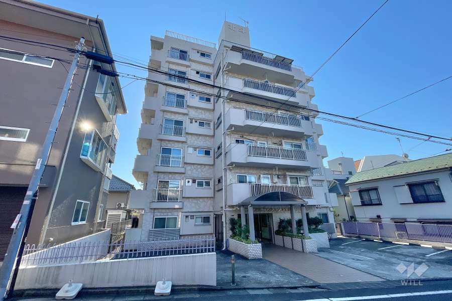 セブンスターマンション洗足池の外観（北側から）　