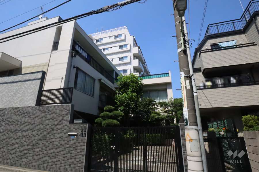 セブンスターマンション洗足池の外観(南西側から)　