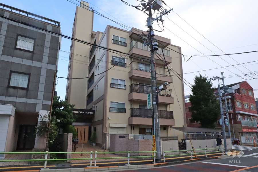 ＮＩＣハイム上池台の外観(北西側から)