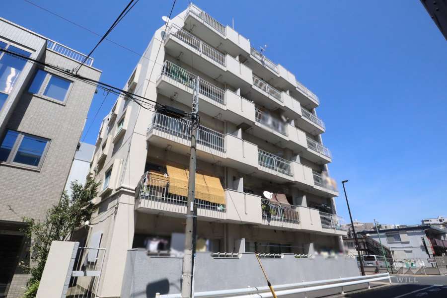 上池台ヒミコマンションの外観（南西側から）