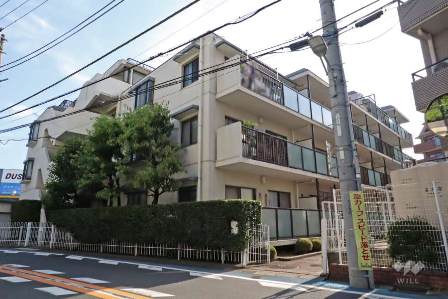 ペアパレス上池台NO2の外観（北東側から）