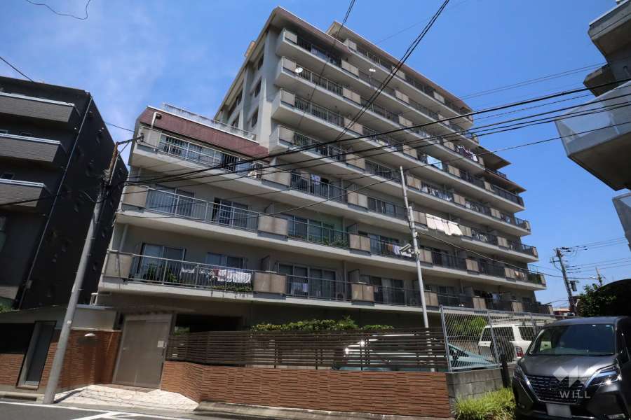 上池台スカイマンションの外観(南西側から)