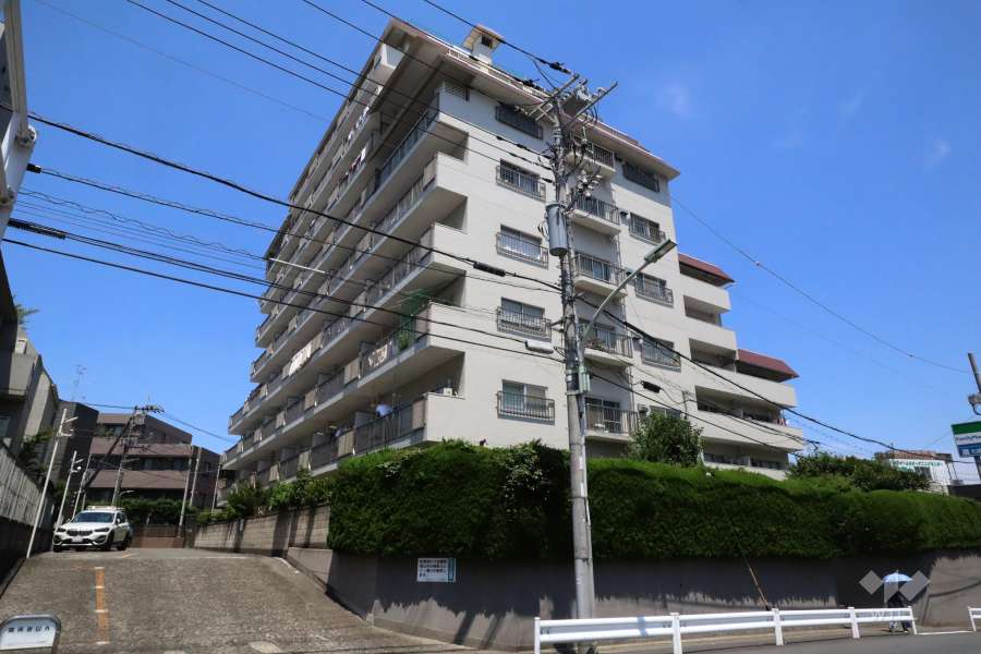 上池台スカイマンションの外観(南東側から)