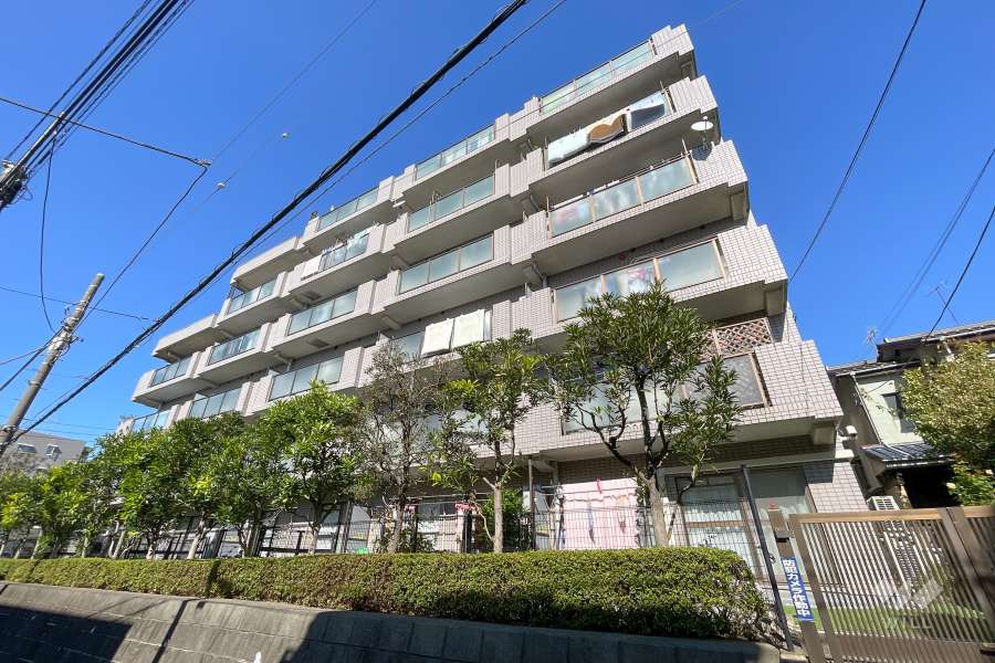 エンゼルハイム上池台の外観（南側から）