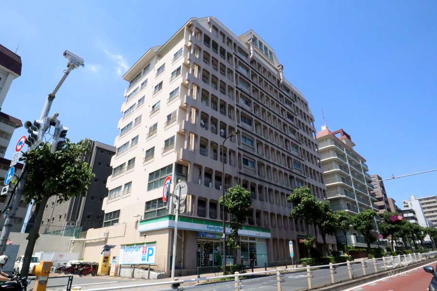 レイクヒル長原の外観(北東側から)