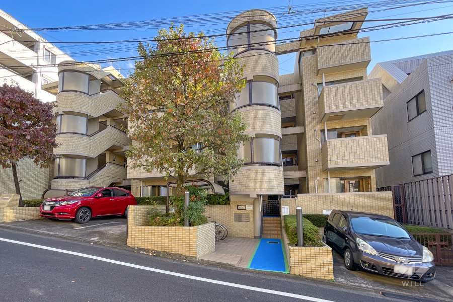 コスモ上池台の外観(北西側から)