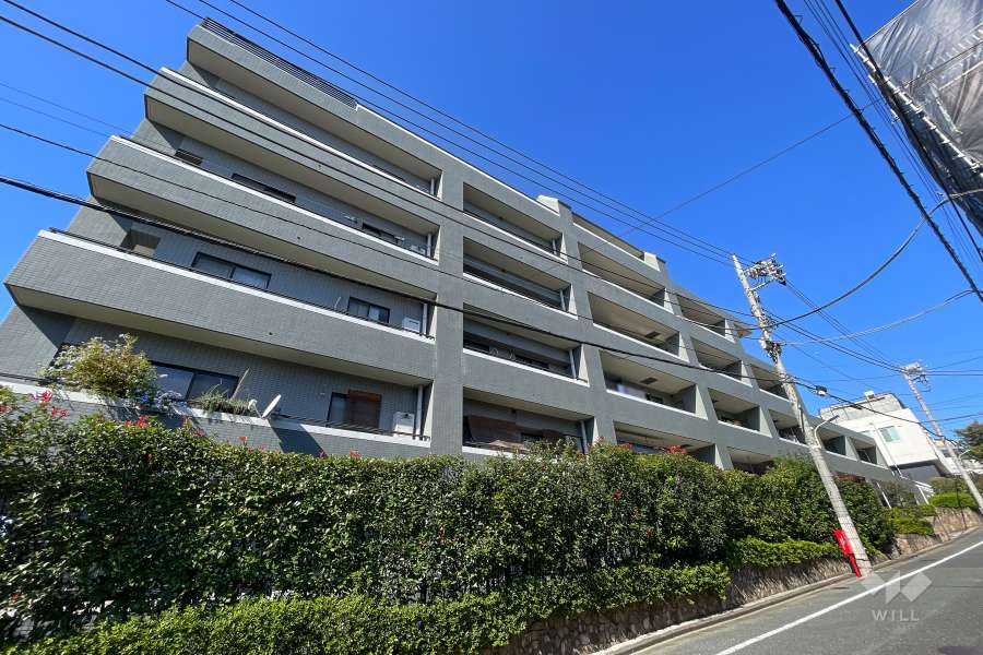 上池台デュープレックスの外観（南東側から）