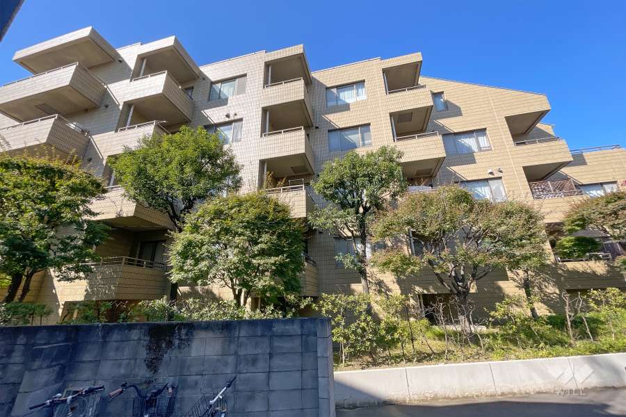 フォルム上池台の外観（南東側から）