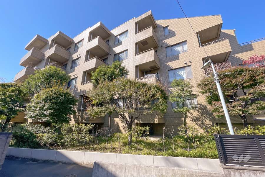 フォルム上池台の外観（北東側から）