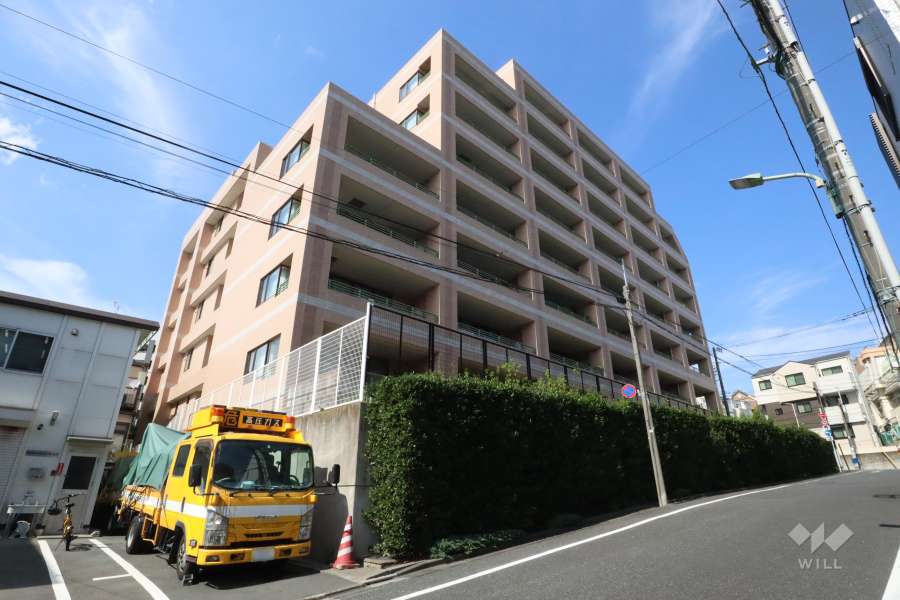 パークホームズ上池台ヒルトップレジデンスの外観(南西側)